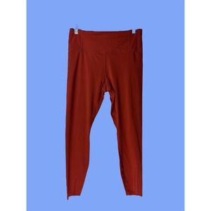 All in Motion Red High Waist Athletic‎ Leggings with Perforated Detail Size M